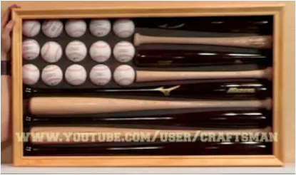 Baseball Flag DIY shadowbox using old baseballs - Decor