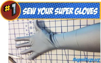 Super Hero Costume Gloves DIY