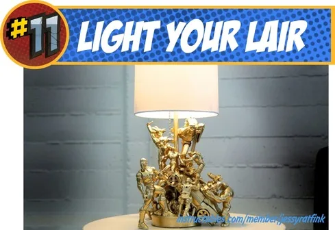 DIY Superhero Action Figure Lamp