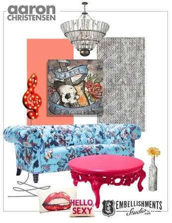 Tattoo Rock Star mood board decor