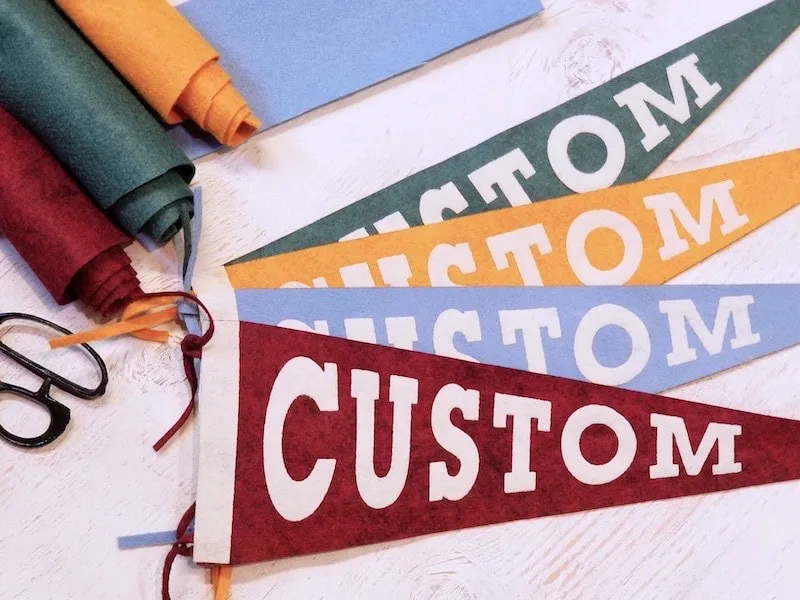 Custom Felt Pennants by EmbellishmentsStudio.com