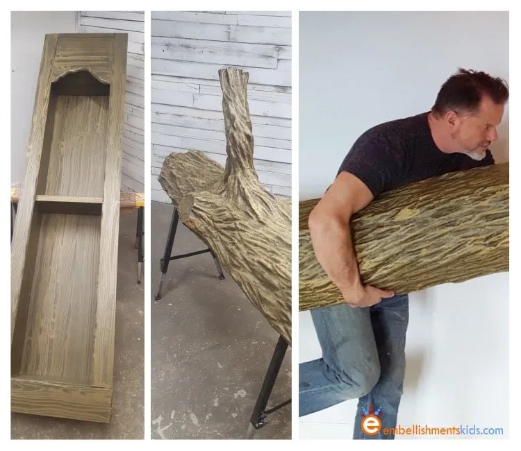 3d sculpted Tree Bookcase by Aaron Christensen Embellishmentskids.com