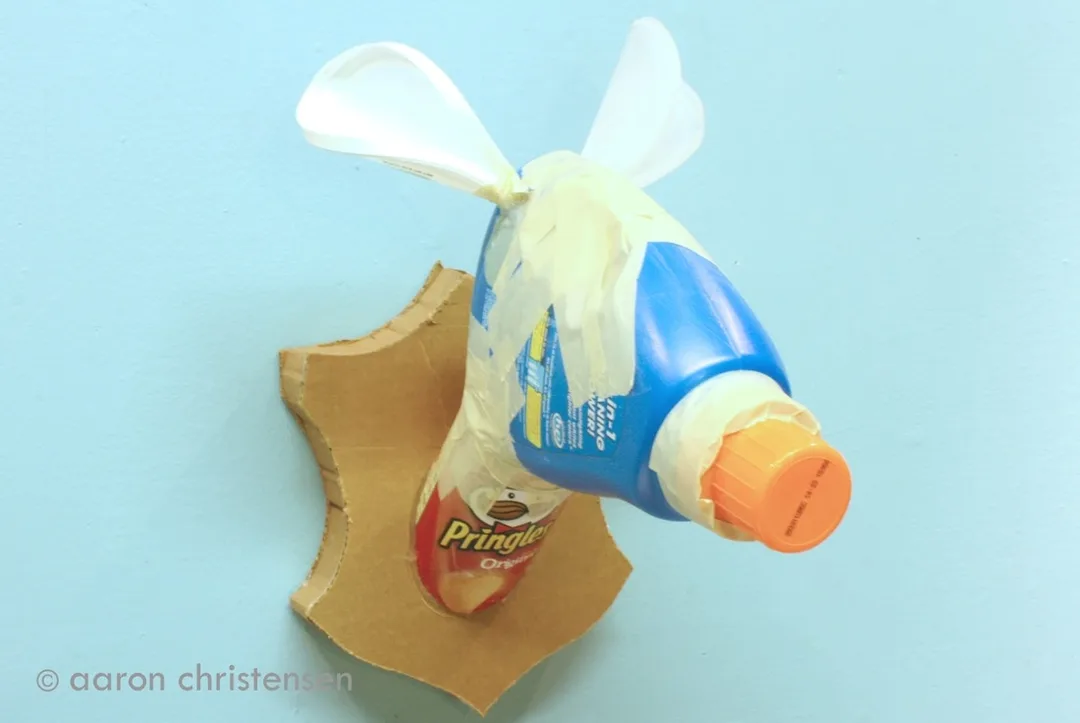 Easy Craft Animal Taxidermy Heads using recyclables
