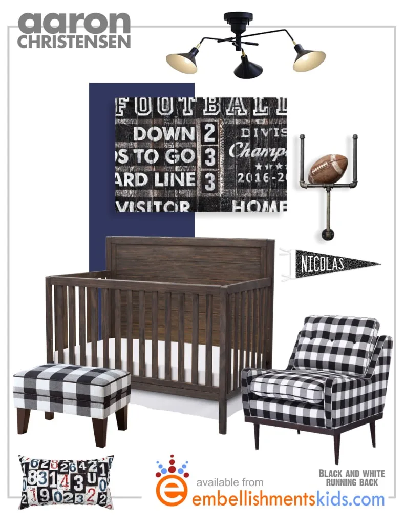 Football Nursery Design Ideas by Embellishmentsstudio.com