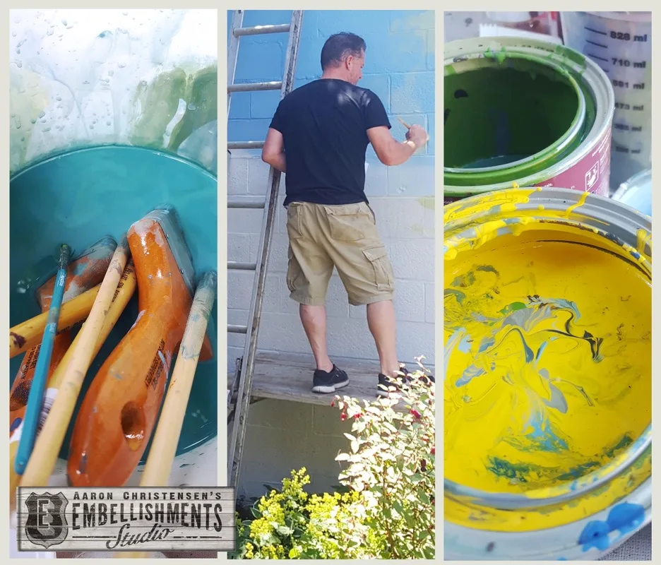 Artist & Muralist Aaron Christensen of EmbellishmentsStudio.com