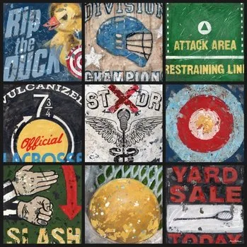 Lacrosse sports wall art decor by Aaron Christensen available as stretched canvases and poster prints. 
