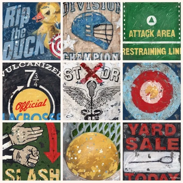 Lacrosse Sports Art available in prints and canvases from Aaron Christensen.
