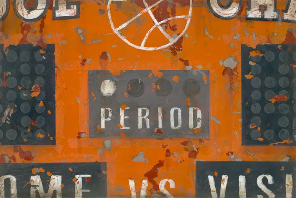 Vintage Sports Scoreboard Basketball Wall Art for boys, teens and home.