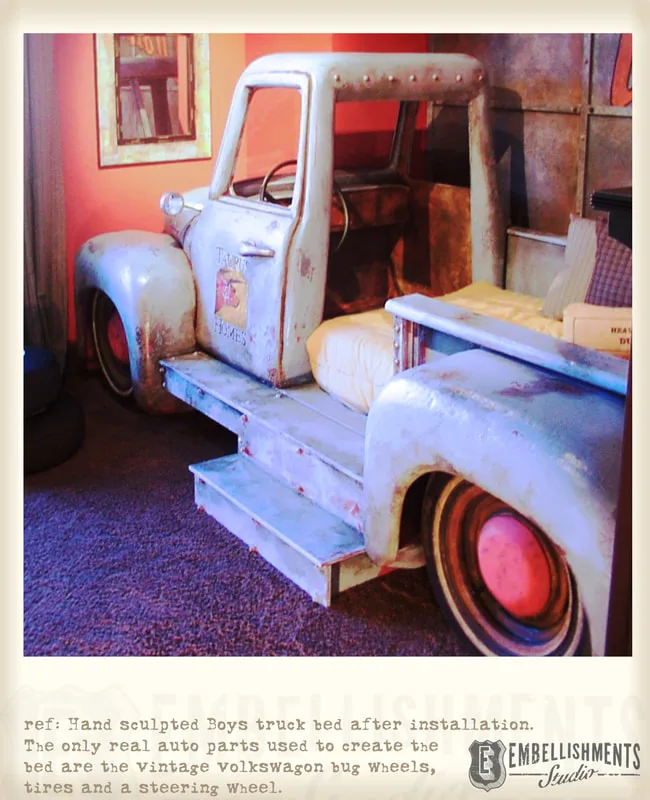 The Ultimate Boys Room Dream- A Twin Sized Truck Bed 